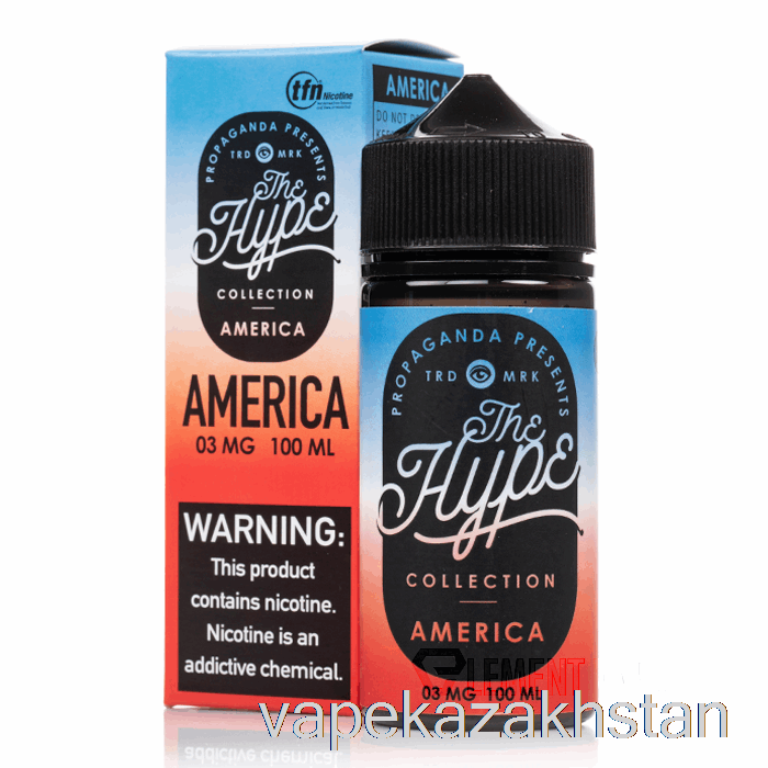 Vape Kazakhstan Hype - America - Propaganda E-Liquids - 100mL 0mg